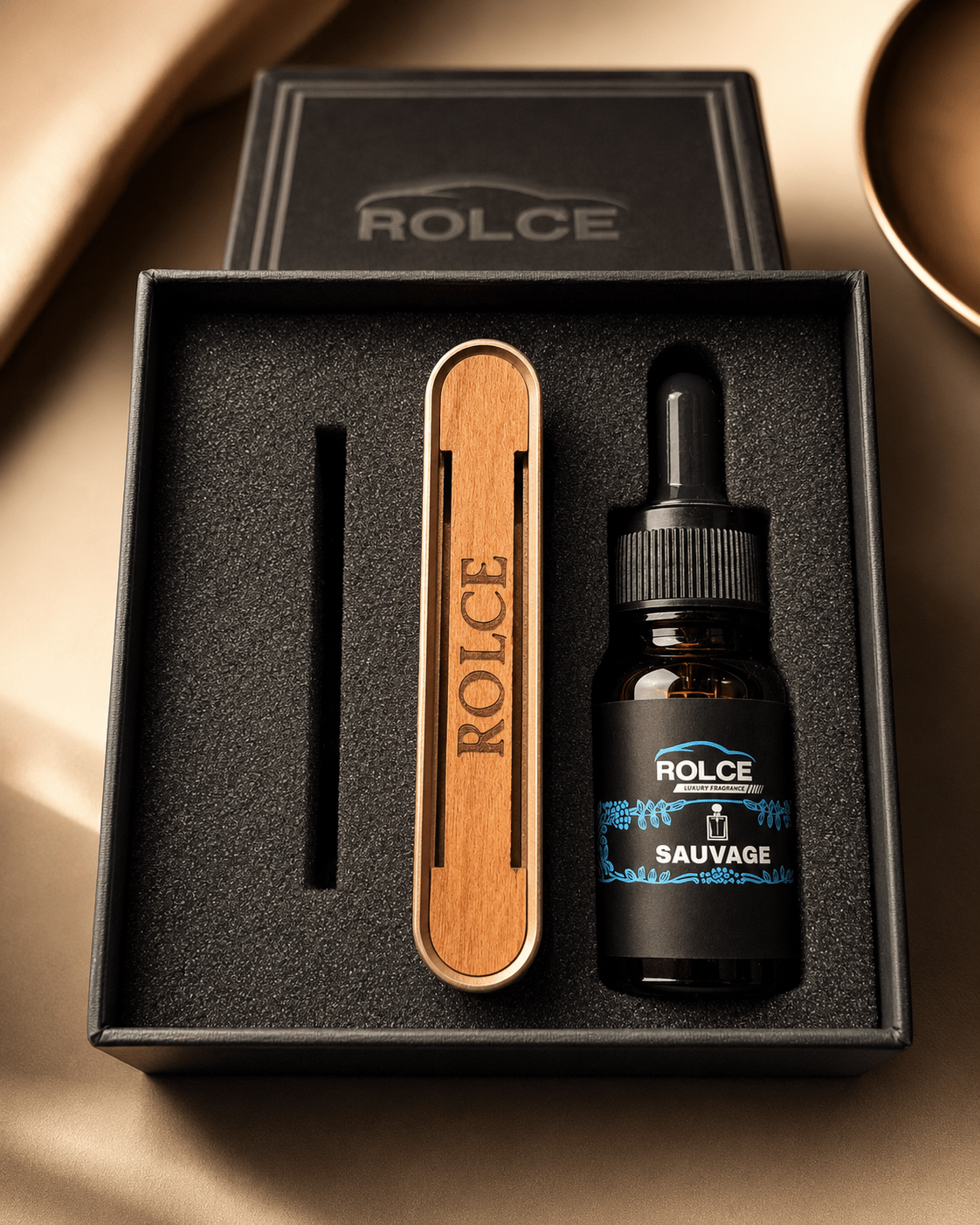 Bois Rosé — Diffuseur De Parfums De Luxe Pour Voiture - ROLCE LUXURY FRAGRANCE
